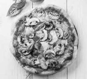 8inc" Corn And Mushroom Pizza