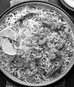 Jhinga Dum Biryani