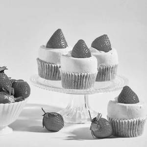 Strawberry Cupcake with Ganache Filling - Pack of Two