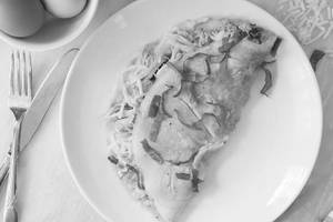 Smoked Chicken Omelette