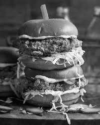 Fried chicken fried paneer burger