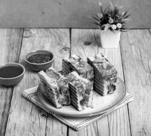Veg kebab cheese mayo toast