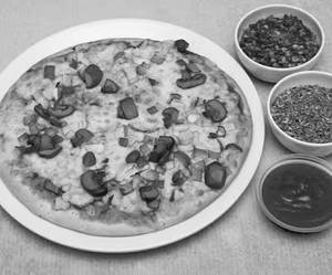 Capsicum Onion Mushroom Pizza
