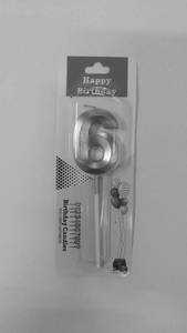 Number Pinata Gold Candle  (6)