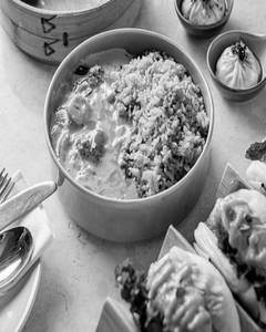 Chicken Blue Pea Rice With Japanese Curry