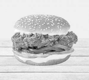 Hot crispy burger