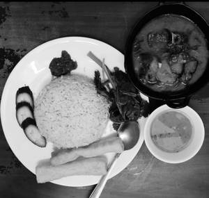 Smoke Pork With Bamboo Shoot Thali