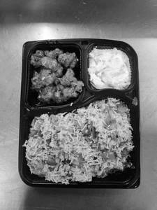 Veg Fried Rice + Gobi Manchurian Dry