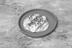 Pancake With Roasted Nuts And Granola
