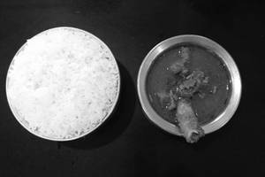 White Rice With Mutton Curry