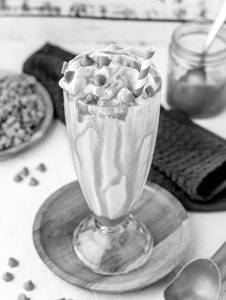 Vanilla butterscotch milkshake