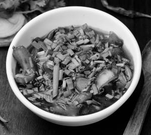 Chilly mushroom gravy