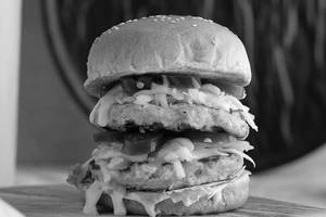 Grilled Double Chicken Burger Meal