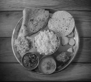 Chapati Rice Plate