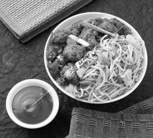 Chicken noodles