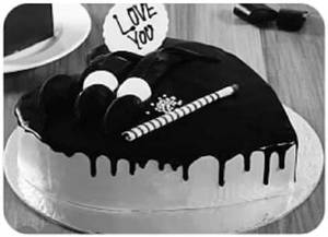 Heart Shape Choco Creamy Cake Eggless