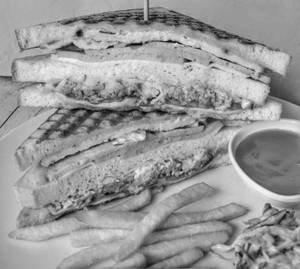 Chicken Frankenstein Sandwich