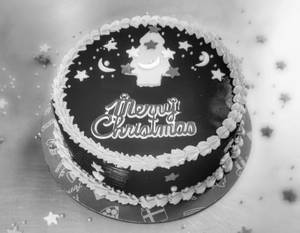 Merry Christmas Special Chocolate Cake