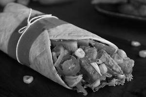 Corn and paneer wrap