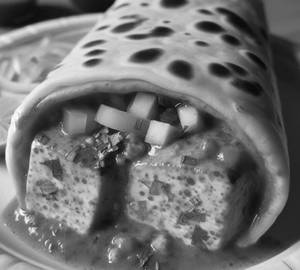 Chilli Garlic Schezwan Paneer Roll