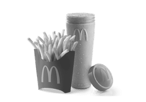 Chocolate Flavoured Shake+ Fries (M)