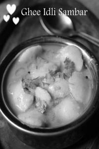 Mini Sambar Idly With Ghee