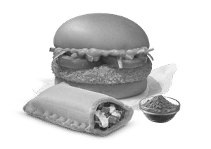 McAloo Tikki Burger + Veg Pizza McPuff + Piri Piri Spice Mix