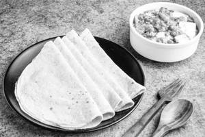 Matar Paneer With 5 Rumali Roti