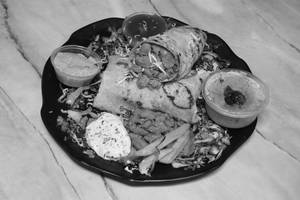 Mexican Chicken Rumali Roti Shawarma