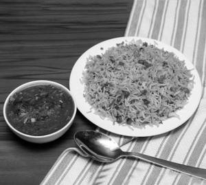 Veg Manchurian Gravy + Fried Rice                                                   