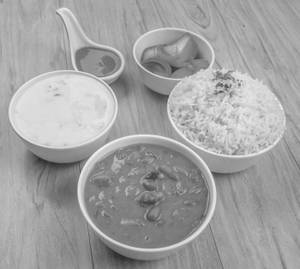 Rajma Rice + Boodni Raita