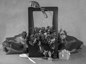 Chocolate Flower Bouquet Black