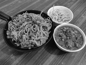 Triple Schezwan Fried Noodles