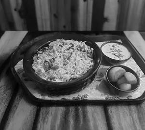 Veg Biryani With Raita