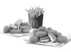 Chicken McNuggets 6 Pc + Cheesy Veg Nuggets 9 Pc + Fries (M)