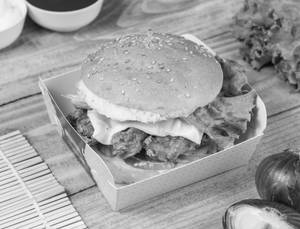 Fried Chicken Cheese Burger