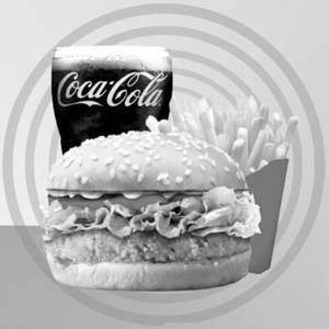 Aloo Tikki Combo Burger Coke 200ml + Fries