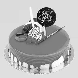 New Year Strawberry Cake