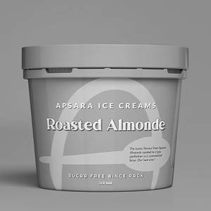 Zero Added Sugar Roasted Almonde Ice Cream