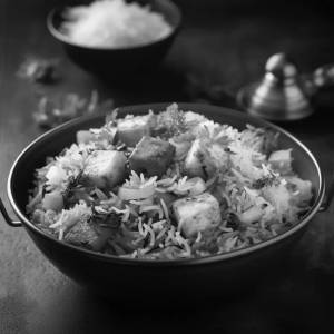 Paneer tikka biryani
