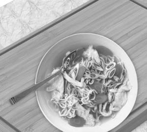 Egg Soup Chow Full