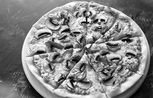 Mushroom pizza