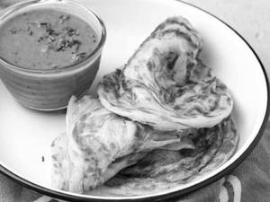 2 Pcs Paratha With  Chicken curry