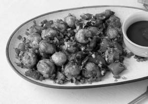 Mushroom manchurain dry