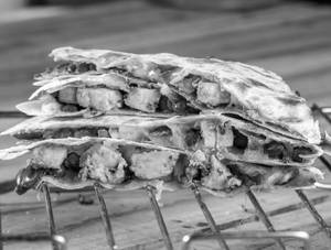 Grilled Paneer And Veggie Quesadilla