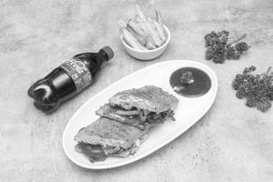 Veg Panini + French Fries  + Drinks [250 Ml]