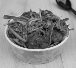 Veg Manchurian Noodles  