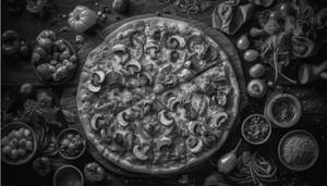 Mushroom Pizza - Regular (8 inches) - 4 pieces