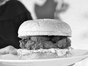 Hellboy Chicken Burger