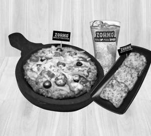 Exotic Pizza+Cheee Garlic Bread [3pcs]+any mojito